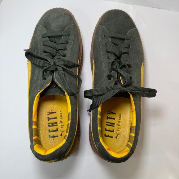 Puma Fenty x Rihanna Cleated Creeper Lace Up Platform Sneaker Shoes Size 12 - Picture 7 of 9